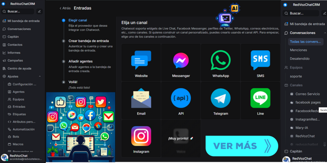 RedVozChat CRM