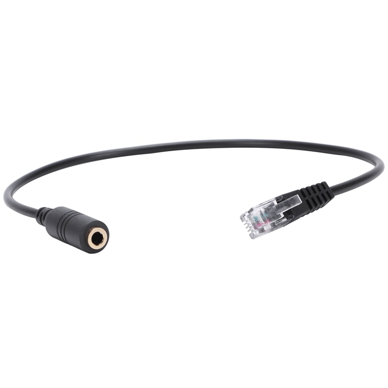 13535-nbfn2s Conector de enchufe de 3,5mm a RJ9 para auriculares de iPhone, Cable adaptador para teléfono de oficina de Apple
