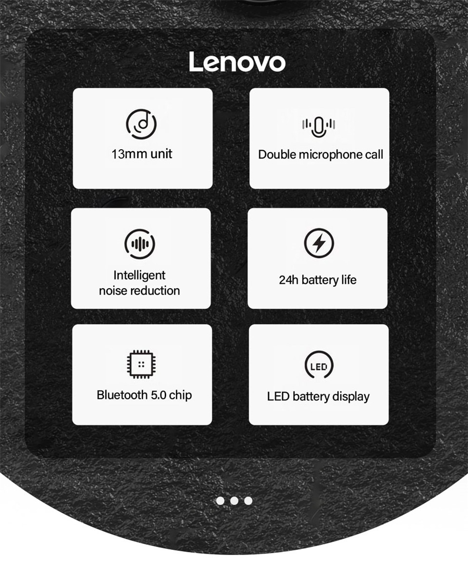 13880-rdjojj Lenovo-auriculares inalámbricos LP7 para jugadores, cascos por encima de la oreja con micrófono para PC, Android e IOS, teléfono móvil