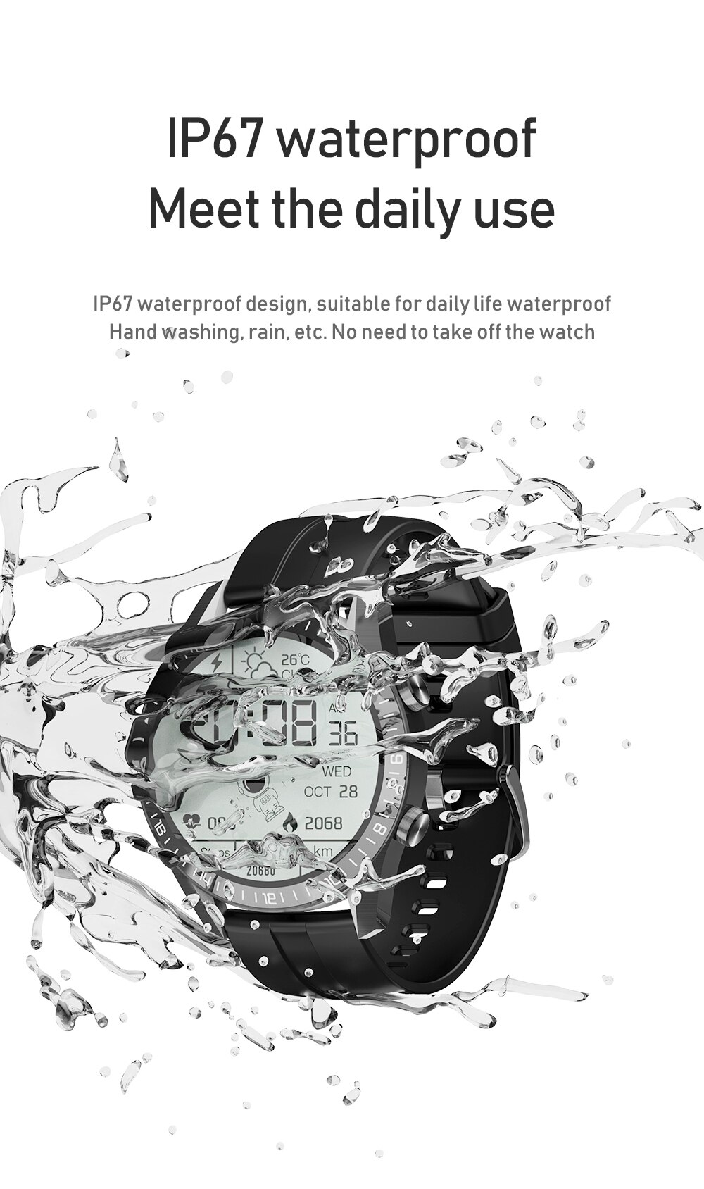 13883-kz6scu Reloj inteligente I9 para hombre, pulsera deportiva Digital con seguimiento de actividad, Bluetooth, llamada electrónica, resistente al agua, para xiaomi, 2023