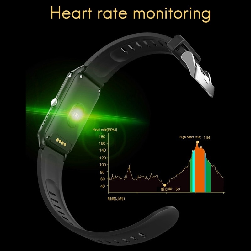 13893-of4zx7 Reloj inteligente para ancianos, dispositivo resistente al agua IP67, con GPS, WiFi, Monitor de frecuencia cardíaca y presión arterial, llamada SOS, largo Modo de espera, para teléfono, 2023