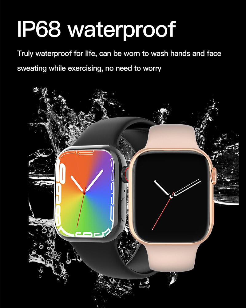 13896-dcuqlr Reloj inteligente i8 Pro Max para hombre y mujer, Smartwatch deportivo con llamadas, Bluetooth, personalizado, Serie 8, Apple Watch