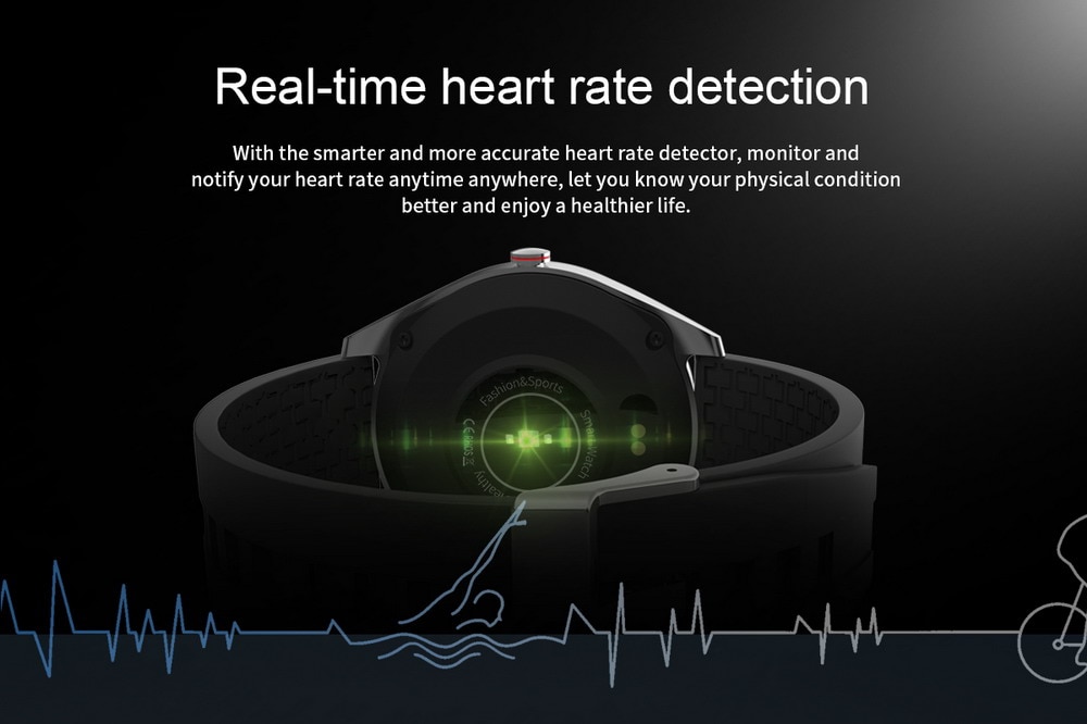 13905-5gedm8 LENOVO-reloj inteligente R1 para hombre, accesorio de pulsera resistente al agua IP68 con pantalla TFT a Color de 1,3 pulgadas, compatible con iOS y Android