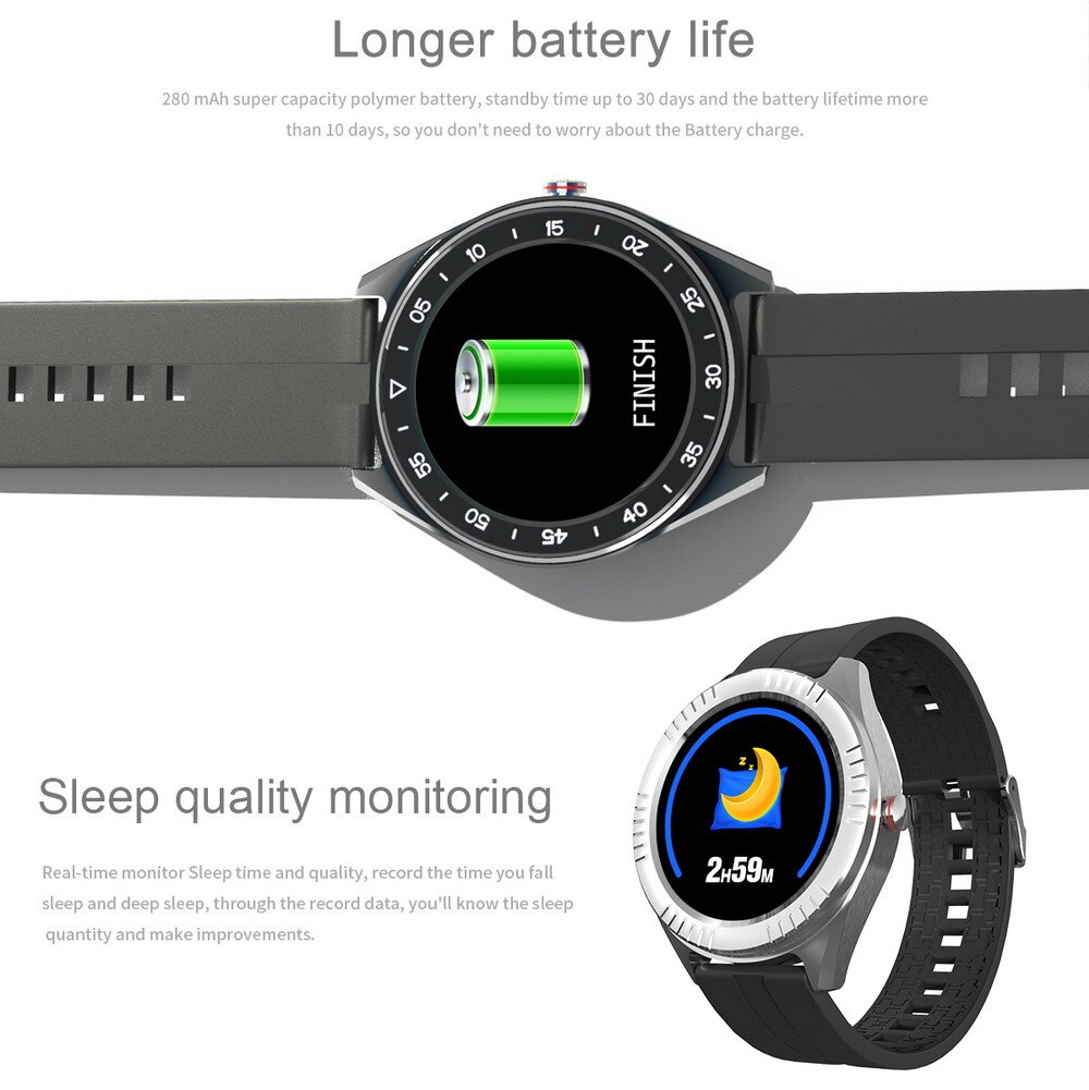 13905-d4sjan LENOVO-reloj inteligente R1 para hombre, accesorio de pulsera resistente al agua IP68 con pantalla TFT a Color de 1,3 pulgadas, compatible con iOS y Android