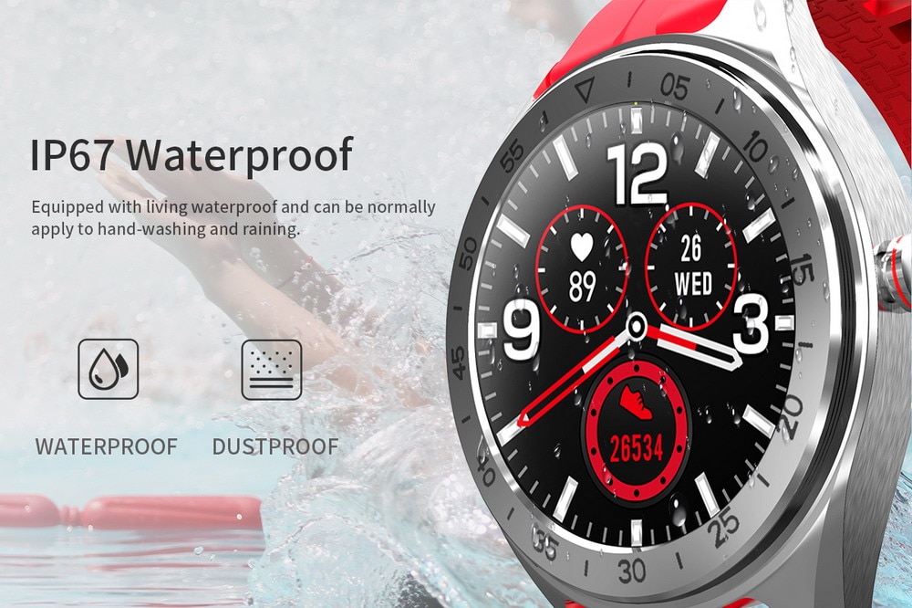 13905-yr5wbu LENOVO-reloj inteligente R1 para hombre, accesorio de pulsera resistente al agua IP68 con pantalla TFT a Color de 1,3 pulgadas, compatible con iOS y Android