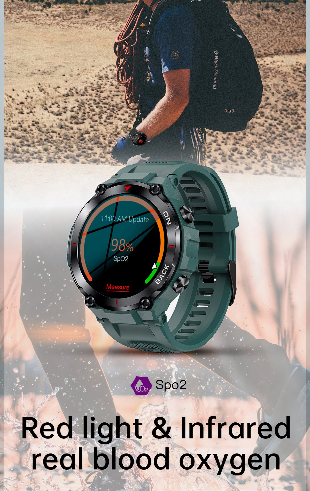 13938-fdyyad Xiaomi-reloj inteligente Ip68 para hombre, accesorio de pulsera deportivo resistente al agua con Gps, pantalla redonda de 2023 pulgadas, batería de 1,32 Mah, compatible con Android, novedad de 480