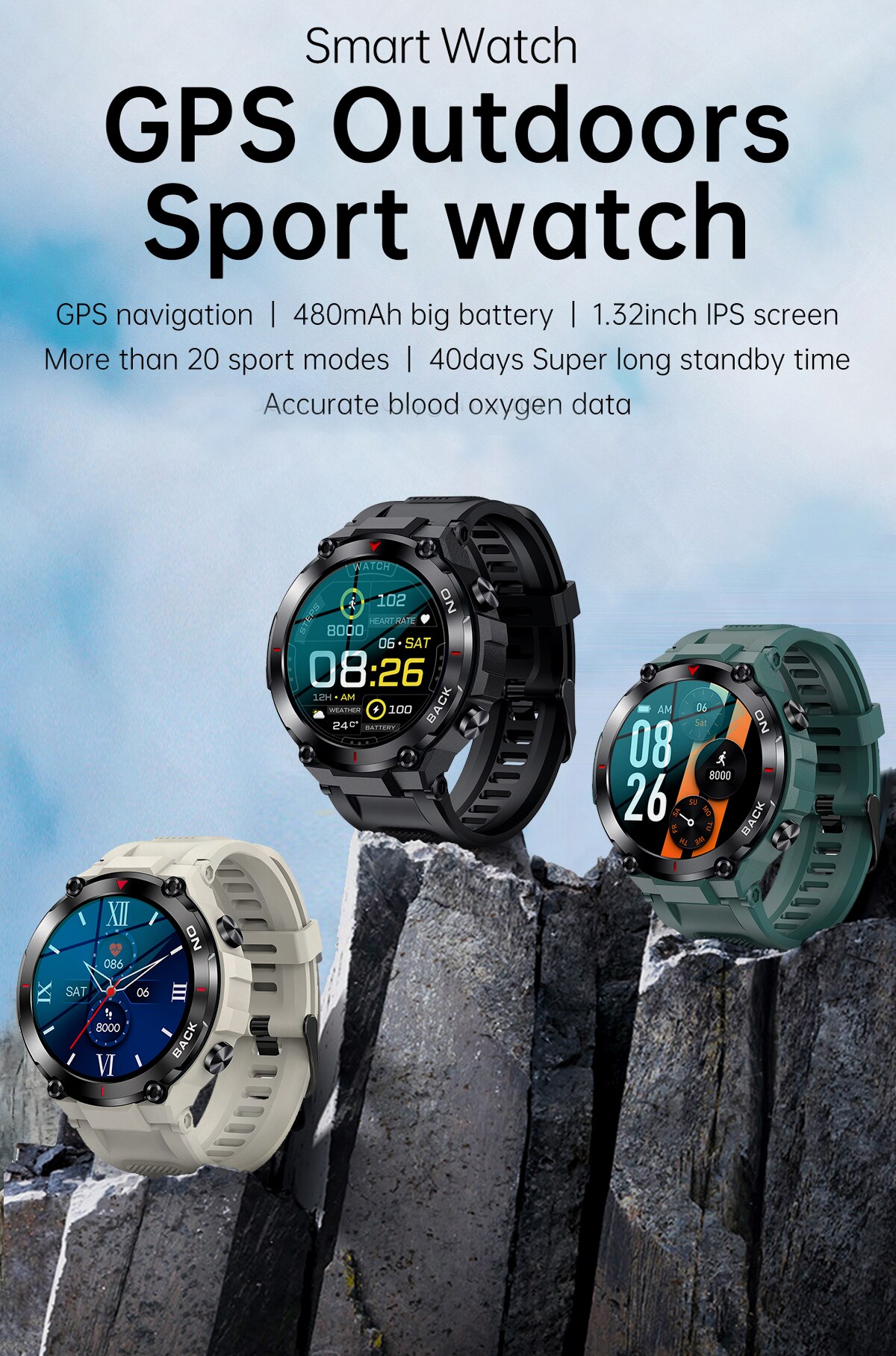 13938-m0gd2x Xiaomi-reloj inteligente Ip68 para hombre, accesorio de pulsera deportivo resistente al agua con Gps, pantalla redonda de 2023 pulgadas, batería de 1,32 Mah, compatible con Android, novedad de 480