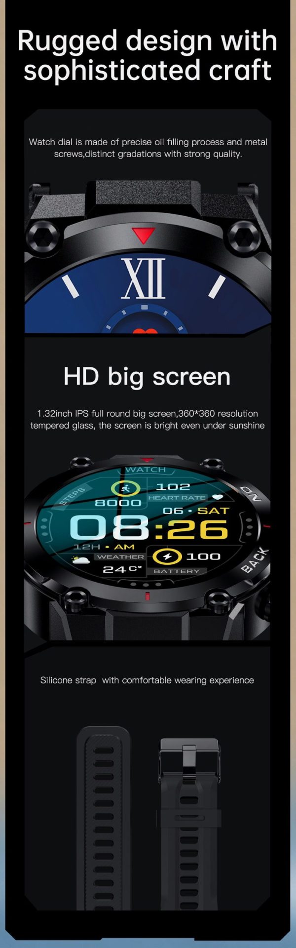 13938-sb32rn-scaled Xiaomi-reloj inteligente Ip68 para hombre, accesorio de pulsera deportivo resistente al agua con Gps, pantalla redonda de 2023 pulgadas, batería de 1,32 Mah, compatible con Android, novedad de 480