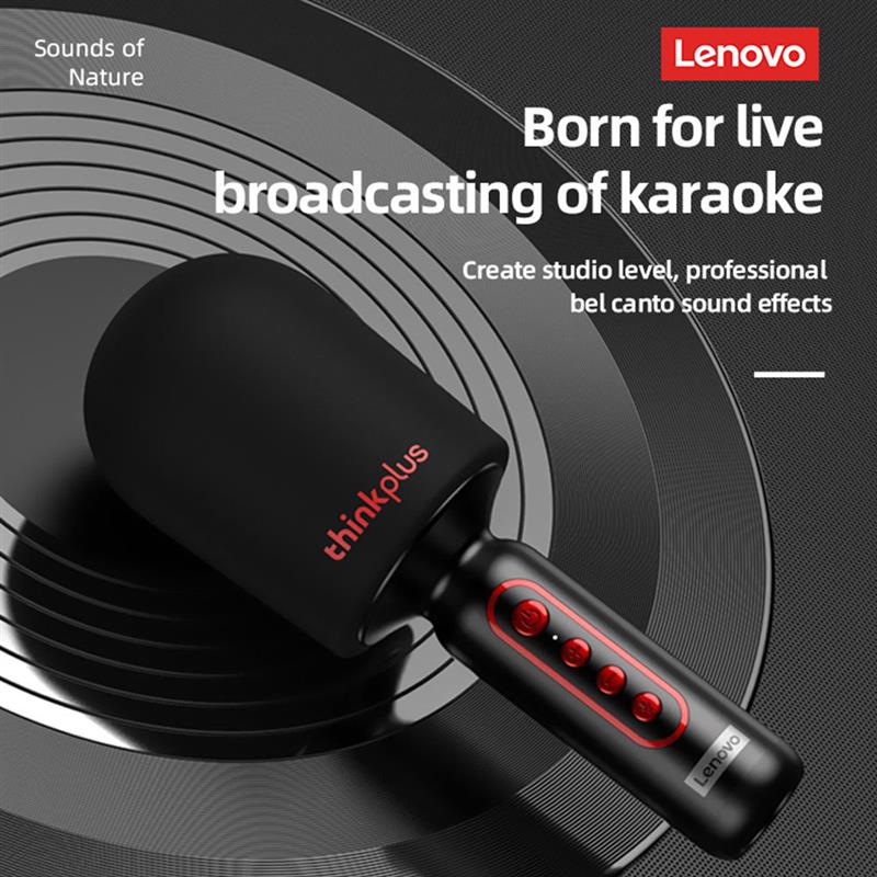 13969-8evytt Lenovo-micrófono de mano M1, inalámbrico, Bluetooth, sonido HIFI, artefacto de Karaoke, teléfono móvil en vivo, hogar, portátil para fiesta