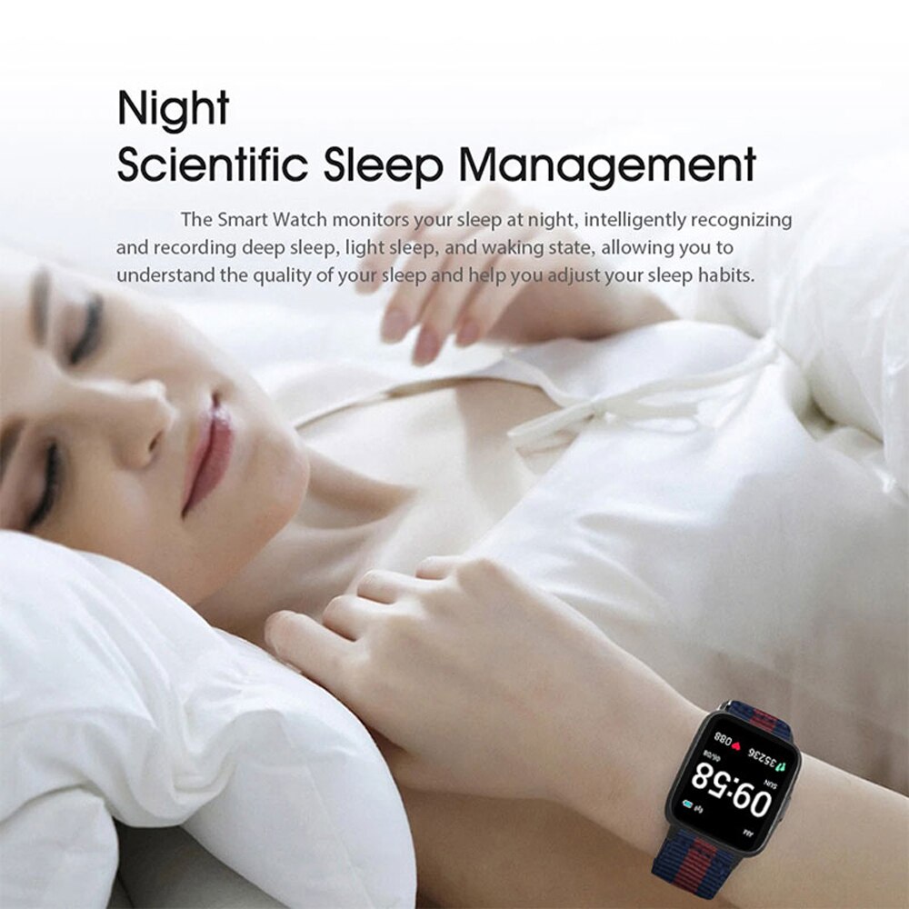 14188-2brxm2 Lenovo-reloj inteligente S2 para hombre, accesorio de pulsera resistente al agua con seguimiento de actividad deportiva, Monitor de ritmo cardíaco durante el sueño, para teléfono Xiaomi