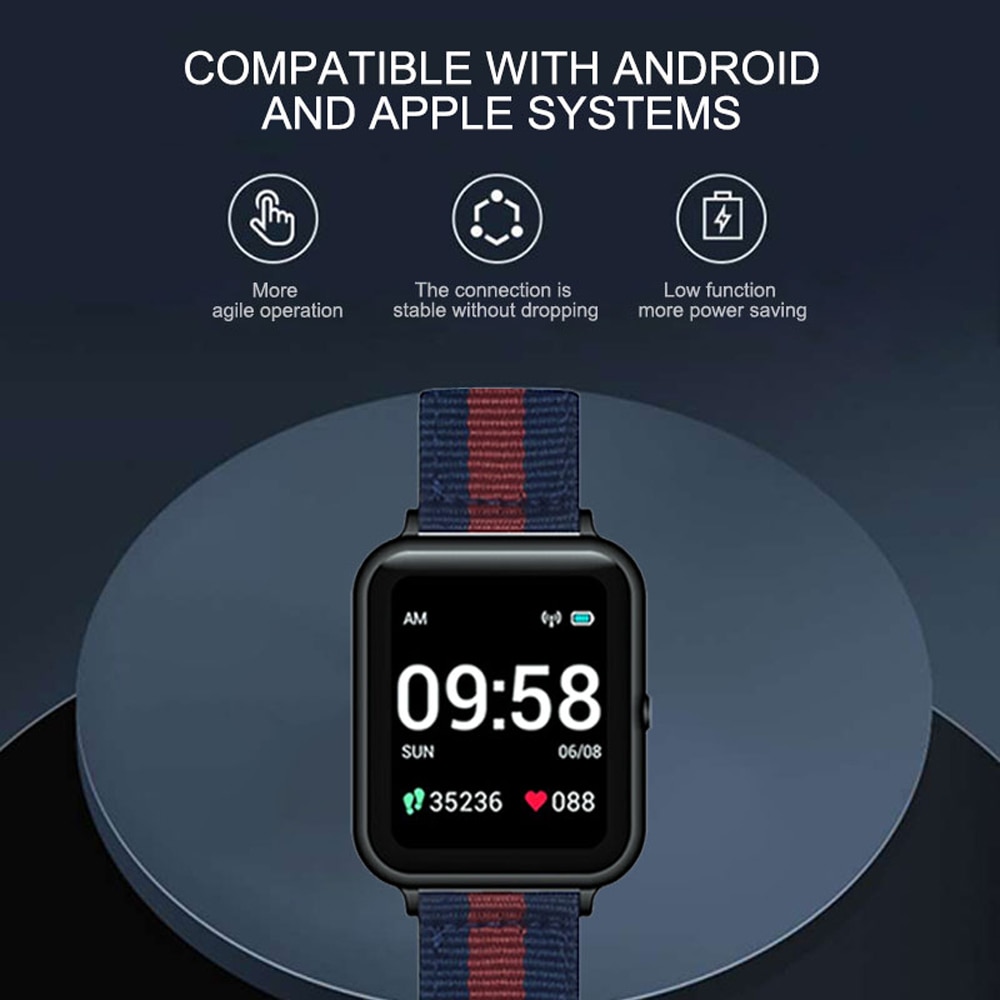 14188-rpq3gz Lenovo-reloj inteligente S2 para hombre, accesorio de pulsera resistente al agua con seguimiento de actividad deportiva, Monitor de ritmo cardíaco durante el sueño, para teléfono Xiaomi