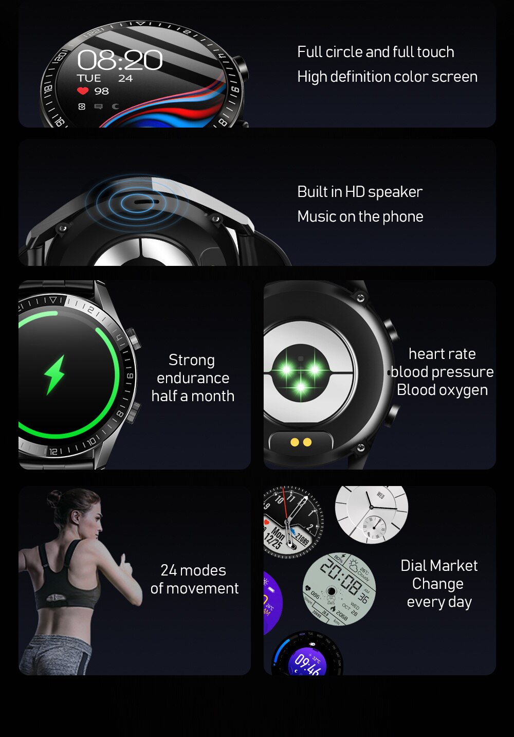 14276-gxkmsd Lenovo-reloj inteligente deportivo para mujer, pulsera digital con llamadas, Bluetooth, resistente al agua, deportivo, electrónico, nuevo, 2023