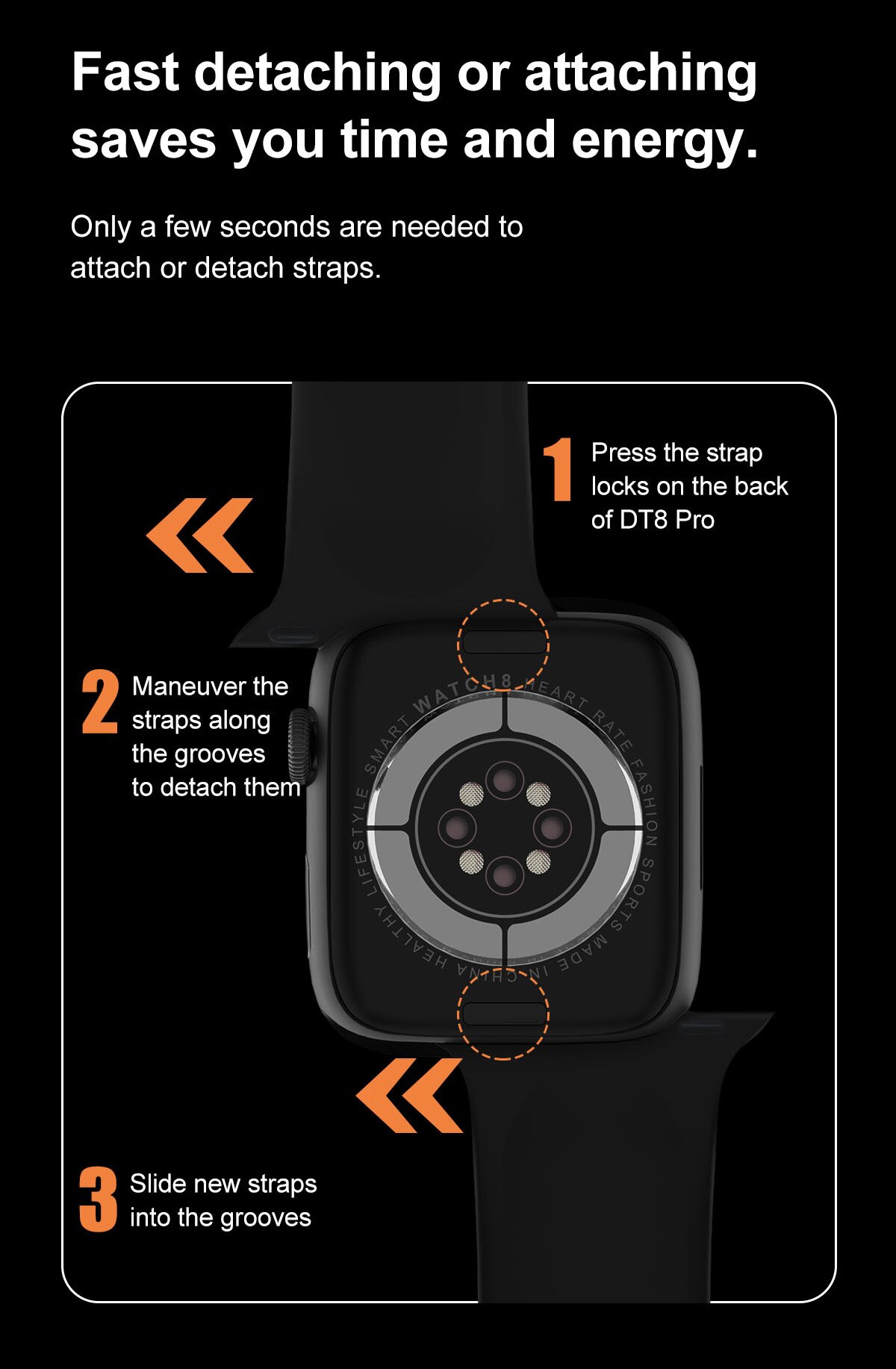 14370-teljts Reloj inteligente DT8 Pro IWO para hombre y mujer, Smartwatch resistente al agua con llamadas, Bluetooth, pantalla HD de 2,0 pulgadas, NFC, GPS, pista de 45mm, Serie 8