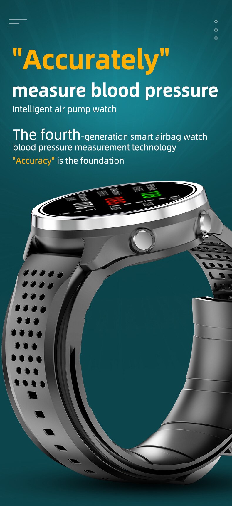 14479-jfaswk Reloj inteligente P30, pulsera de temperatura corporal, bomba de aire Real, presión arterial, SPO2, ritmo cardíaco, deportivo, salud