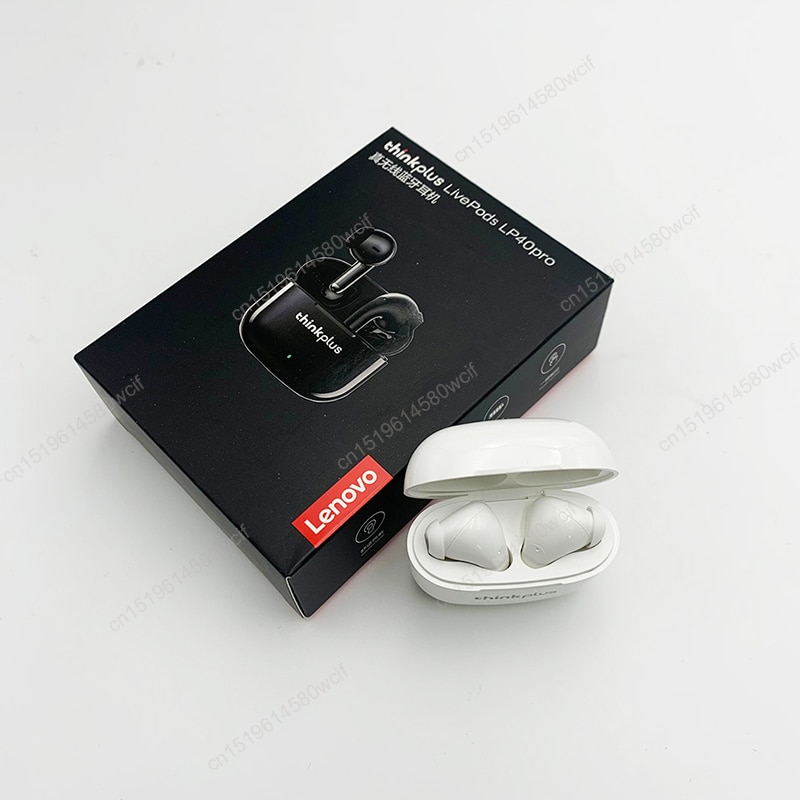 15611-mjrw8i Lenovo-auriculares inalámbricos Thinkplus LivePods LP40pro con Bluetooth 5,0, cascos estéreo deportivos con Control táctil, 10 unidades/lote