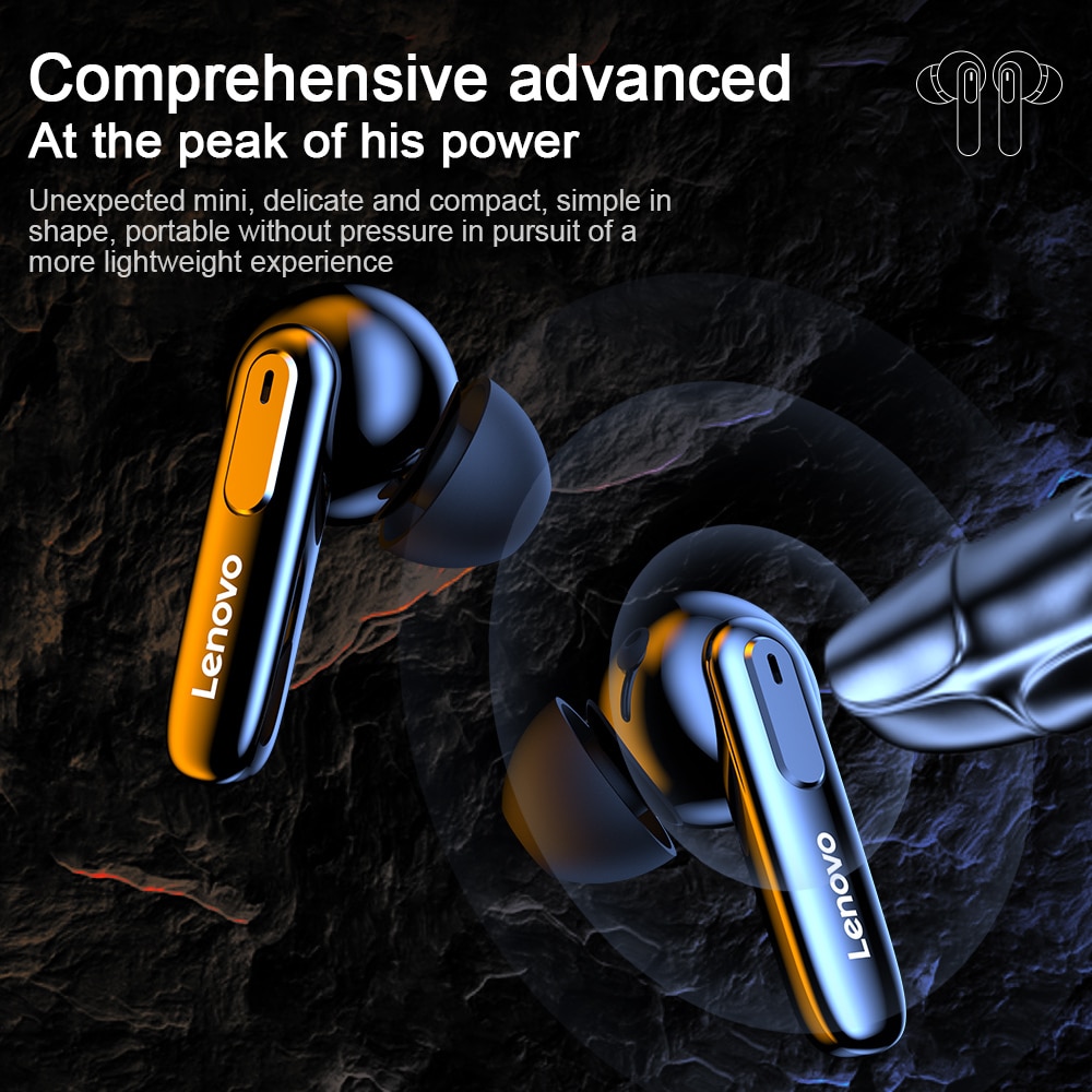 15637-aewkwo Lenovo-auriculares inalámbricos XT81 TWS, cascos con Bluetooth 5,1, estéreo, táctiles, HIFI, con micrófono, deportivos, impermeables