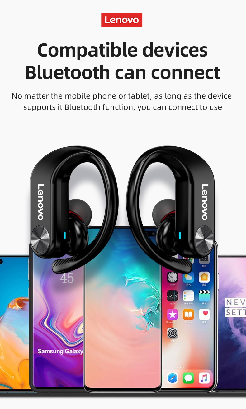 15655-ufkqer Lenovo-auriculares inalámbricos con Bluetooth para videojuegos, audífonos originales con tecnología TWS, resistentes al agua, reducción de ruido, novedad