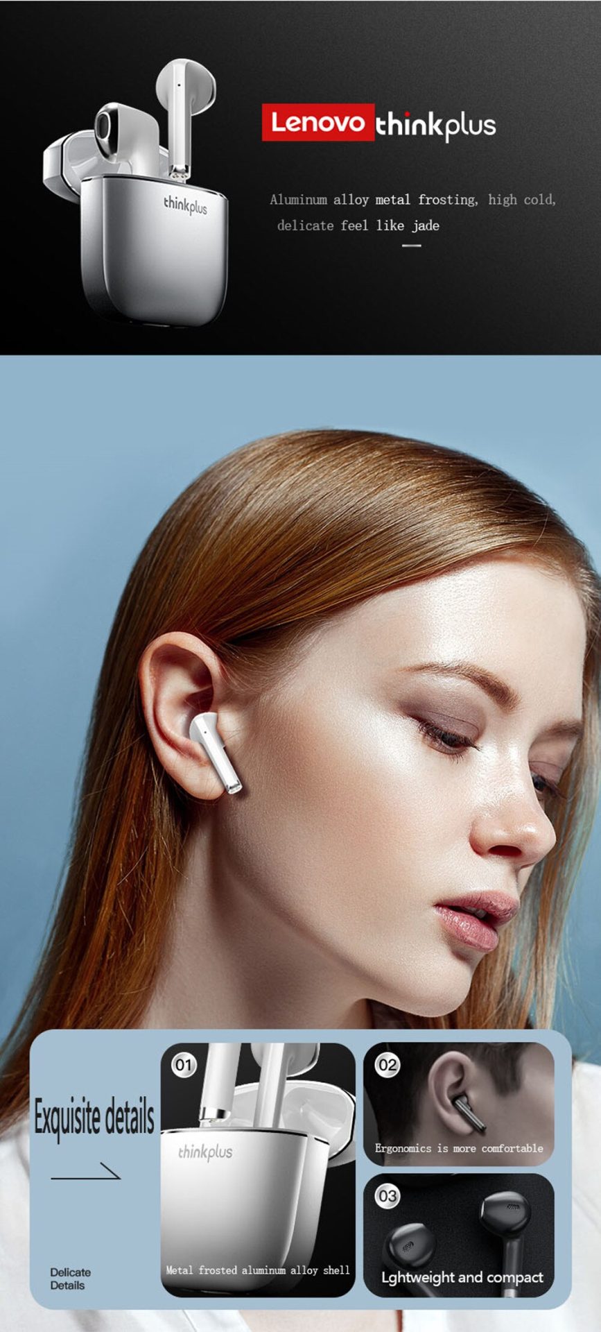 15658-lglgwj Lenovo-auriculares inalámbricos XT99 con Bluetooth 5,2, dispositivo de audio TWS, estéreo, deportivo, gancho para la oreja, con micrófono Dual HD