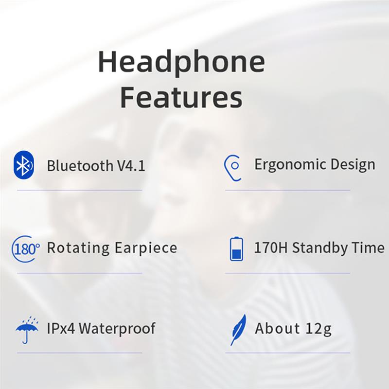 15750-wfn9jx Lenovo-auriculares inalámbricos BH1 con Bluetooth, dispositivo de audio estéreo, HIFI, manos libres, IPX5, impermeable, con micrófono, Original