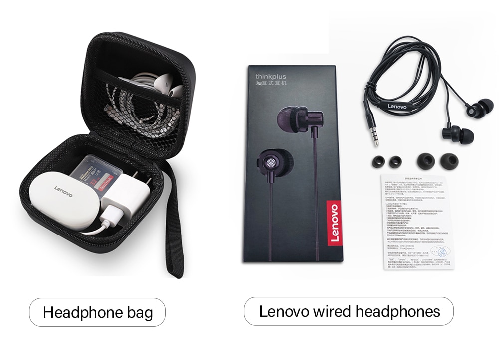 15789-mlxdpy Lenovo-auriculares inalámbricos BH4 para teléfono móvil, audífonos estéreo con micrófono, manos libres, cancelación de ruido, para negocios