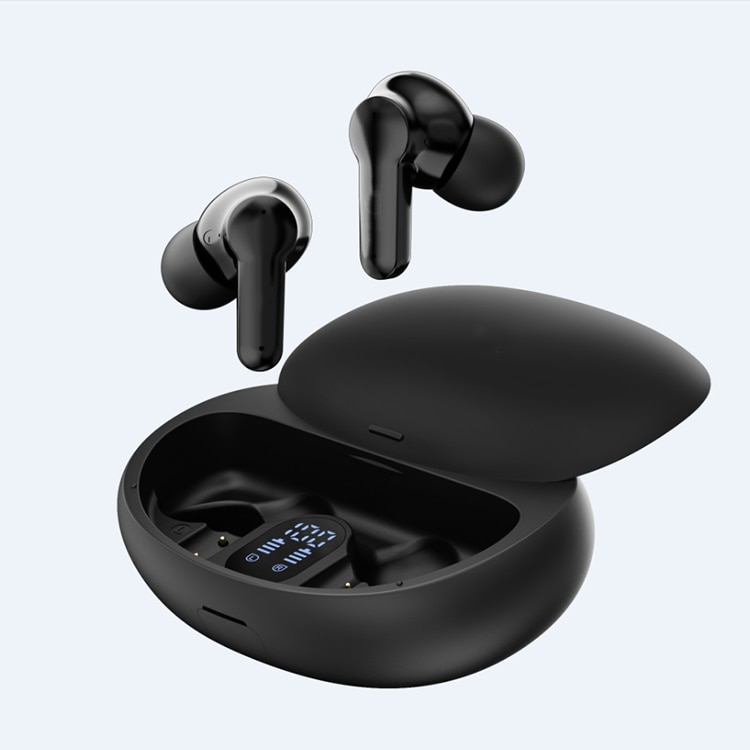 Auriculares Bluetooth, auriculares inalámbricos con micrófono con  cancelación de ruido ambiental (ENC) y soporte de carga rápida, ligeros,  auriculares