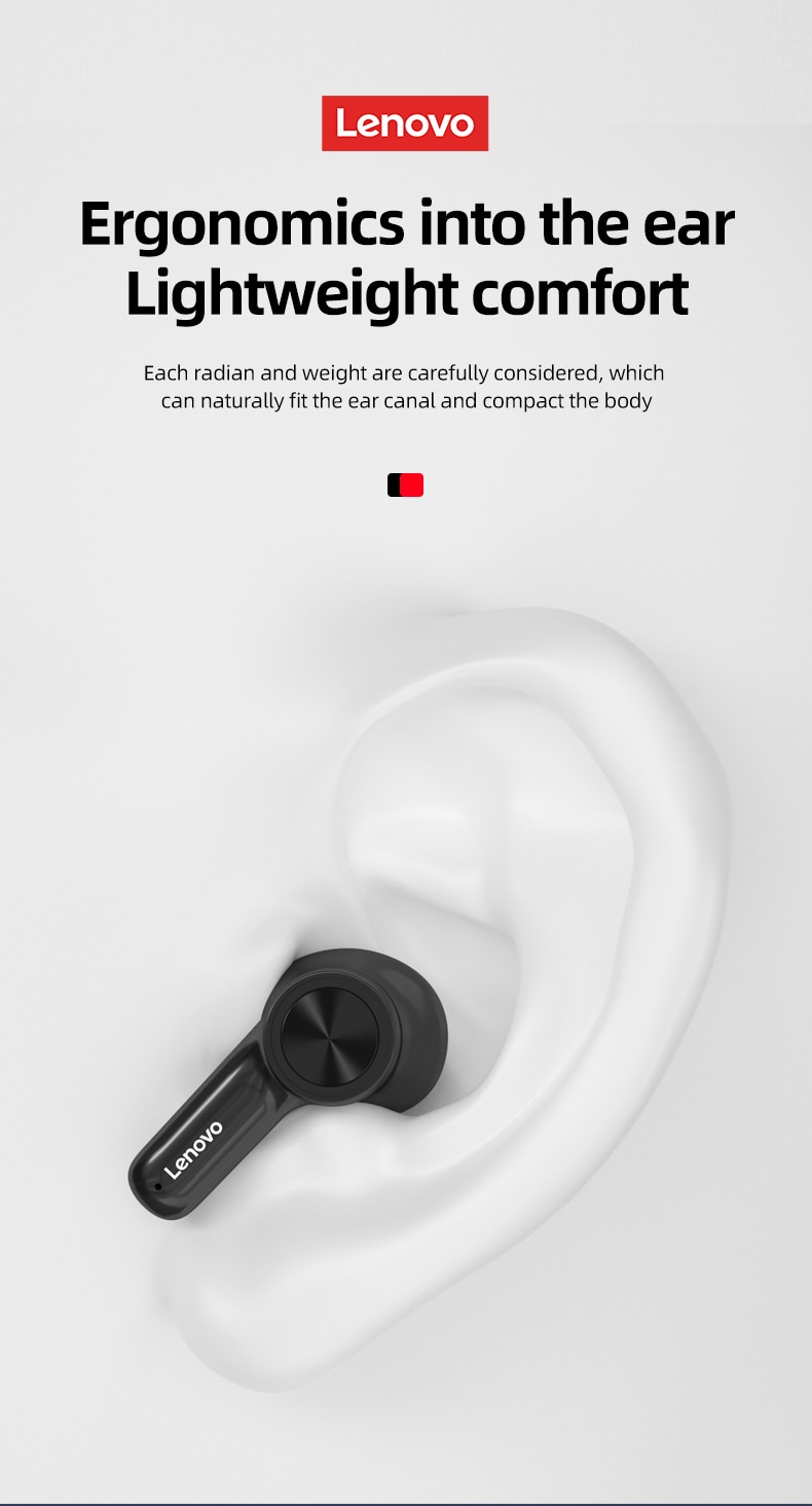 16150-jonyuh Lenovo-auriculares inalámbricos LP70 ANC TWS, cascos con Bluetooth 5,2, cancelación de ruido, sonido HIFI, con micrófono, manos libres
