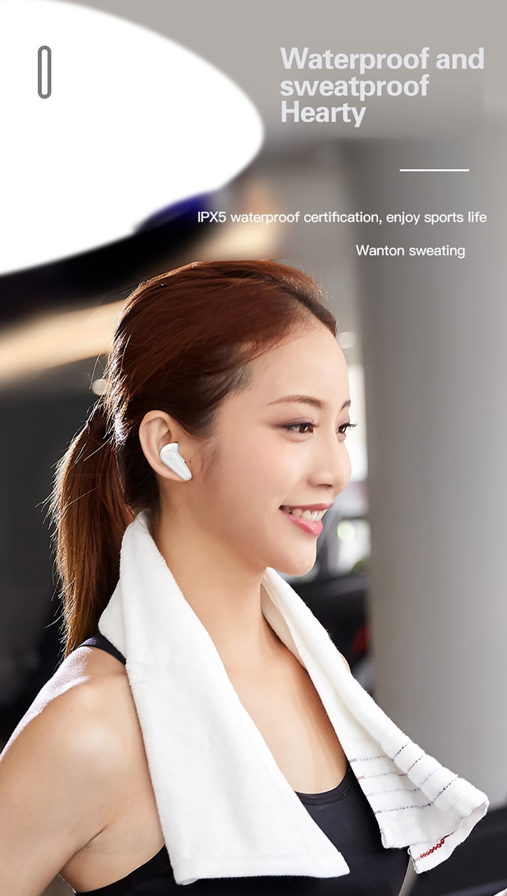 16243-whzmnf Lenovo-auriculares inalámbricos XT95 5/10 uds, cascos con Control táctil, Bluetooth, estéreo, HD, parlantes con micrófono