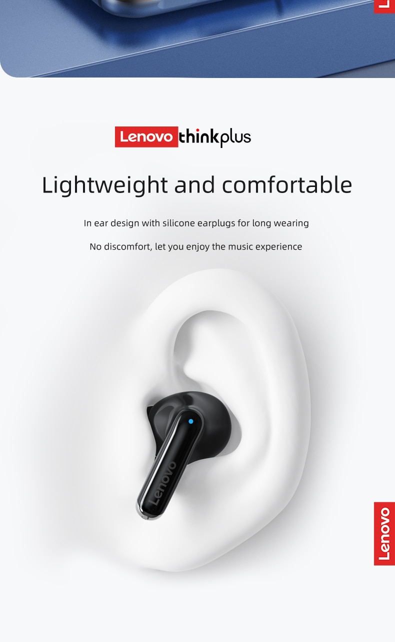 16362-lodgpv Lenovo-auriculares inalámbricos XT88 TWS, cascos con Bluetooth 5,3, estéreo Dual, reducción de ruido, bajos, Control táctil, modo de espera largo, originales, nuevos