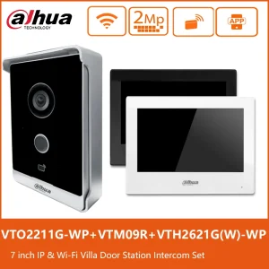 Dahua 7 inch Wifi Touch Monitor VTH2621G-WP Wireless Video DoorPhone Doorbell VTO2211G-WP Station 1080P PoE Intercom System Kit