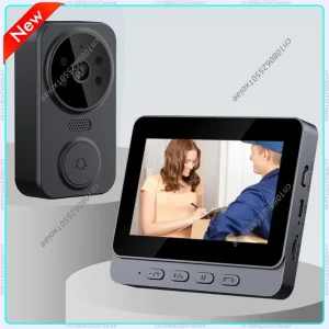 WiFi Video Doorbell 1080P 4.3inch IPS Screen Video Intercom IR Night Vision Eye Peephole Camera 2.4G Wireless Door Bell for Home
