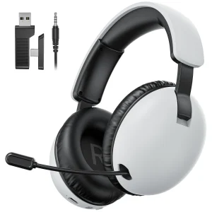 Acincai BL500 Wireless Gaming Headset with Mic for PS5,PS4,PC,Bluetooth Gaming Headphones and microphone
