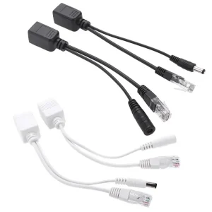 1 Pair Passive PoE Injector and PoE Splitter Kit POE Cable POE Splitter RJ45 Injector Power Supply Module 12-48v for IP Camea
