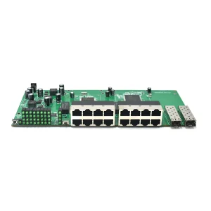 Reverse Poe Switch with 2 Gigabit SFP Port, GPON ONU Solution, 24V-48V, 16 Port, 1000m