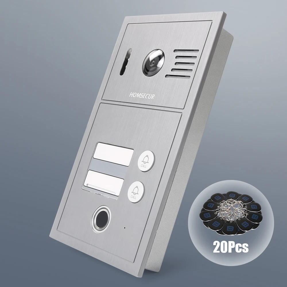 B19BP-H IP PoE Doorbell Camera Fingerprint RFID Access For HDK IP Series Video Door Phone System