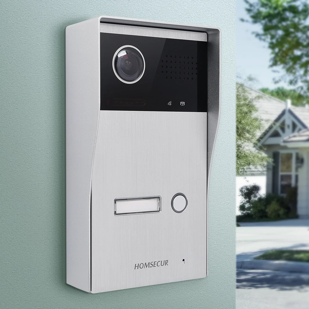 HOMSECUR HDK Camera Doorbell B17AB-S Surface Mount For 1 Family Video Door Phone Intercom