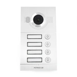 Waterproof 170° B12DF-S Outdoor Unit For HDK 4-Apartment Video Door Phone Set