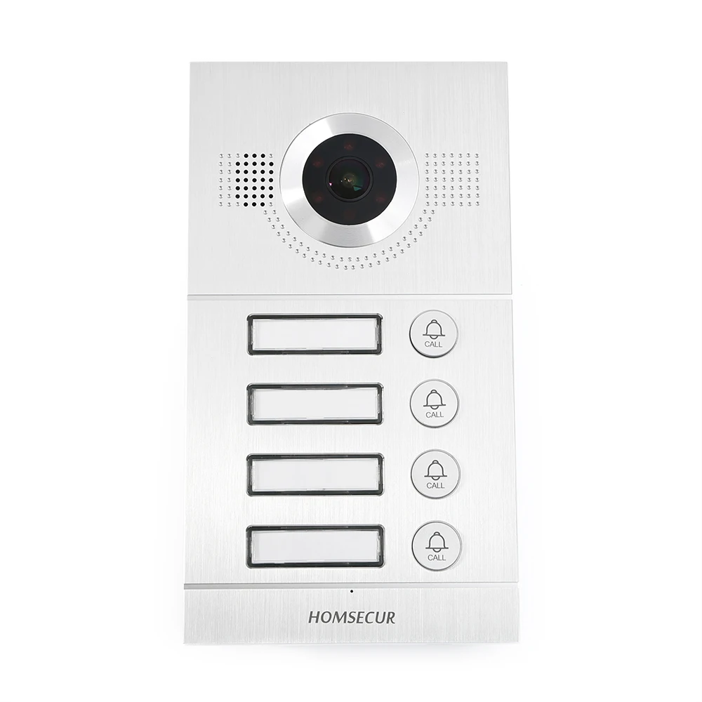 Waterproof 170° B12DF-S Outdoor Unit For HDK 4-Apartment Video Door Phone Set