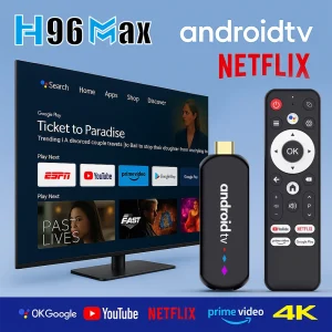 H96 MAX S905L TV Stick Android 14 Amlogic S905L3 With 4K 3D HDR 2.4G 5G Dual WIFI 2GB 16GB ROM BT Voice Remote