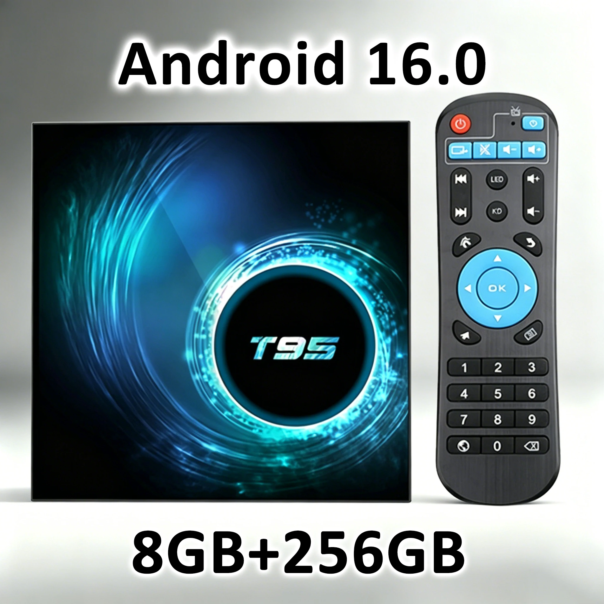 Android 16 Smart TV Box T95 Allwinner H616 8GB 256GB Dual Wifi BT 8K HDR Video Netflix Google Assistant Media Player Set Top Box