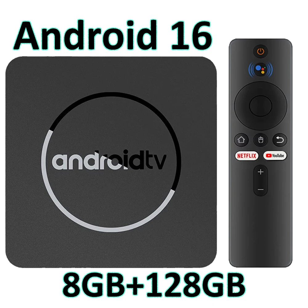 Q10 Smart TV Box Android 16 Allwinner H313 8GB 128GB Dual Wifi BT5.4 Google Voice Assistant 8K HD Video Media Player Set Top Box