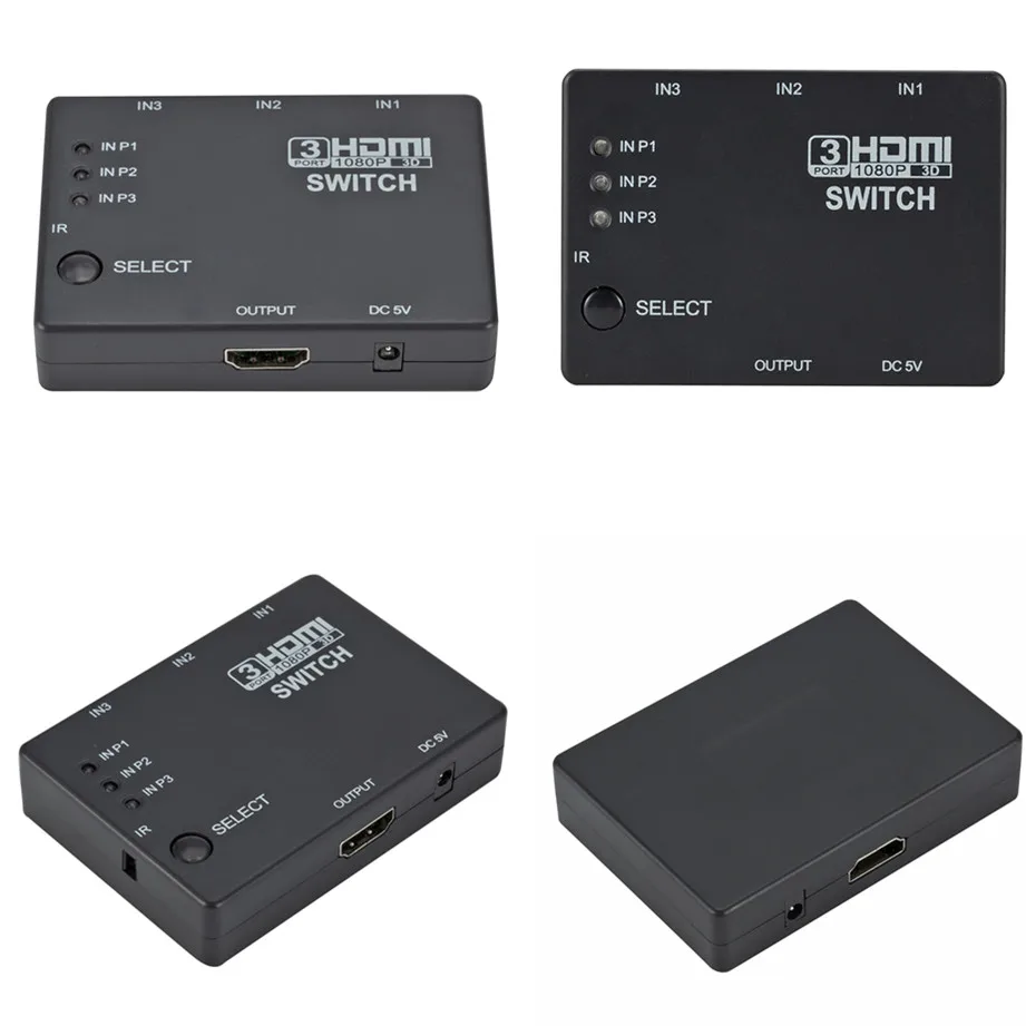 4K 2K 3x1 HDMI Cable Splitter HD 1080P Video Switcher Adapter 3 Input 1 Output Port HDMI Hub for Xbox PS4 DVD HDTV PC Laptop TV - Imagen 6