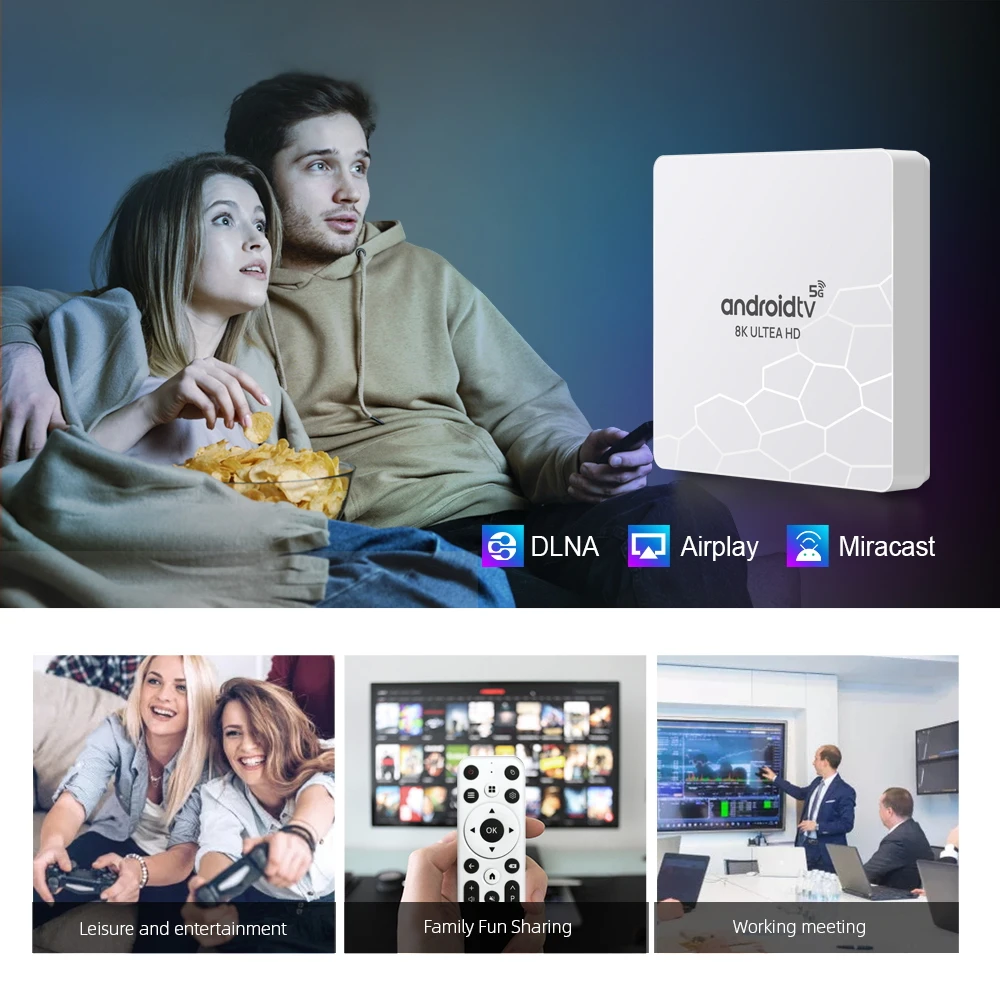 Q96 OHP 8K Hisilicon Hi3798M Box TV Android 13 quad core, 8 Go 128 Go, 8K 4K HD IPTV, 4G 5G double WiFi6, OTA, décodeur – Image 3