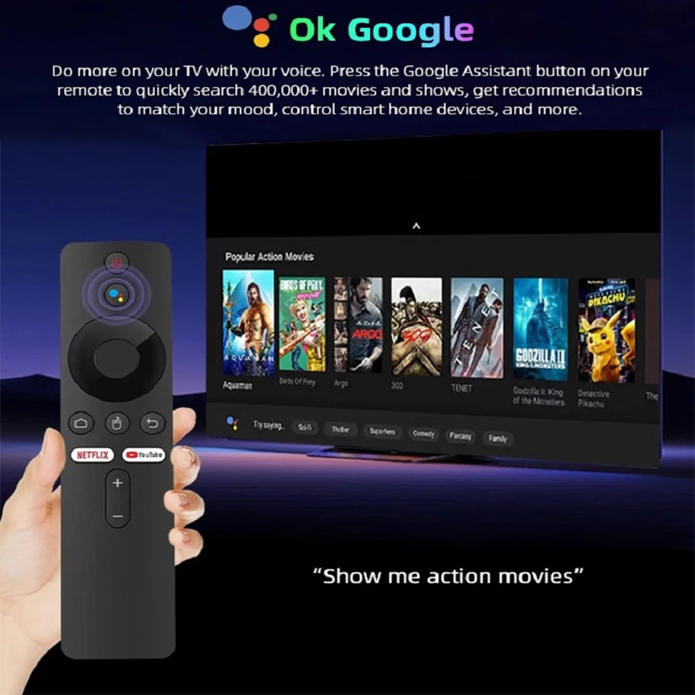 YOZHIXU Q10 Smart TV Box AllwinnerH313 Android 16 Media Player Google Assistant Dual Wifi 5G 4GB 8GB 32GB 64GB 128GB Set Top Box - Imagen 3
