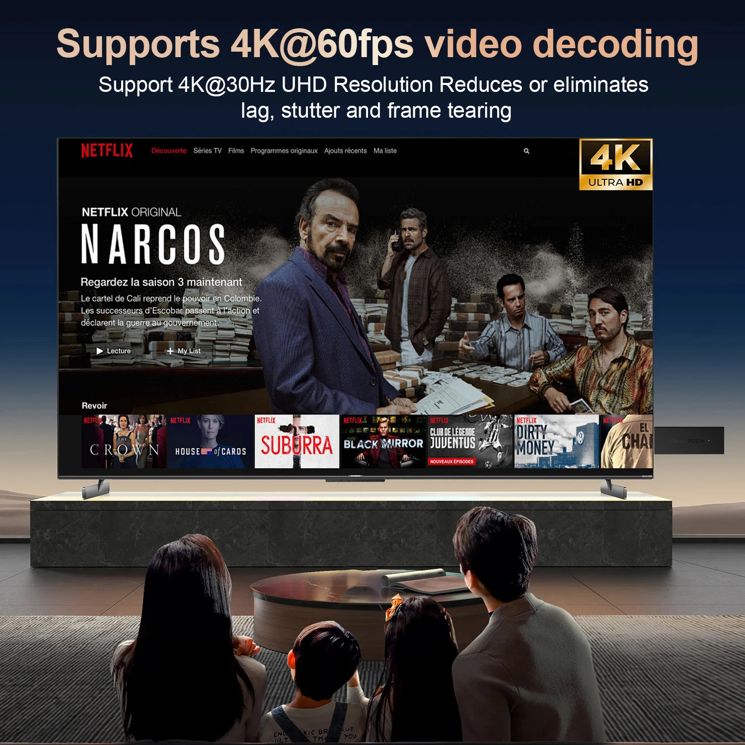 WESOPRO TV Stick 1GB RAM 8GB ROM RK3518 Quad-Core Android 14.0 Media Player with Wifi6 BT5.0 And 2.4GHz Wireless Remote Control - Imagen 3