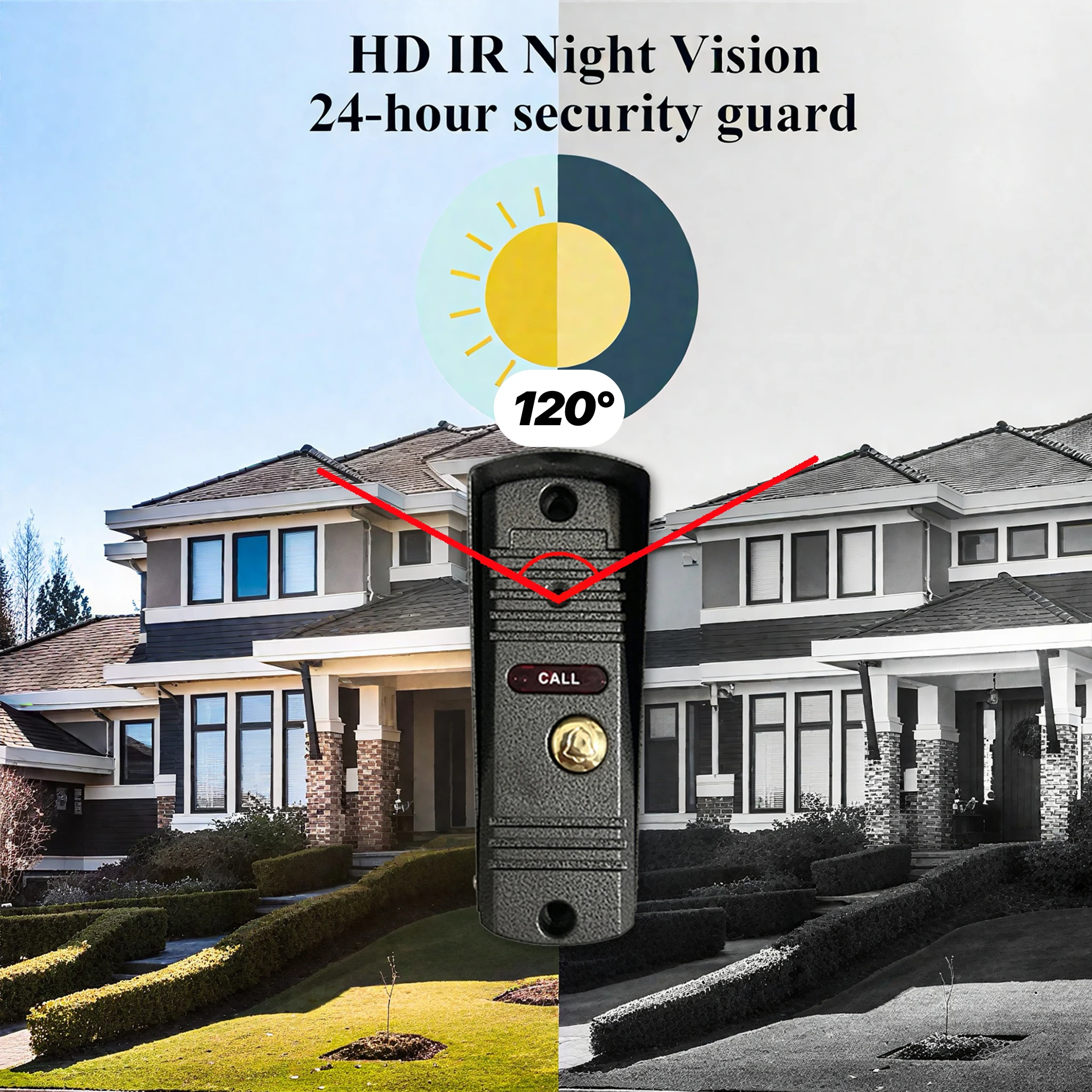 Tuya Smart 7" Wired Video Door Phone 1080P Touch Screen Two Way Audio Night Vision Waterproof Remote APP Unlock Intercom - Imagen 6