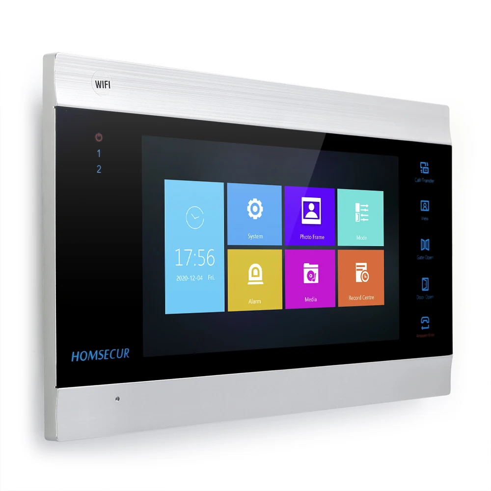 HOMSECUR WIFI Video Doorphone Intercom Door Bell RFID Auto Recording 2 Families - Imagen 6