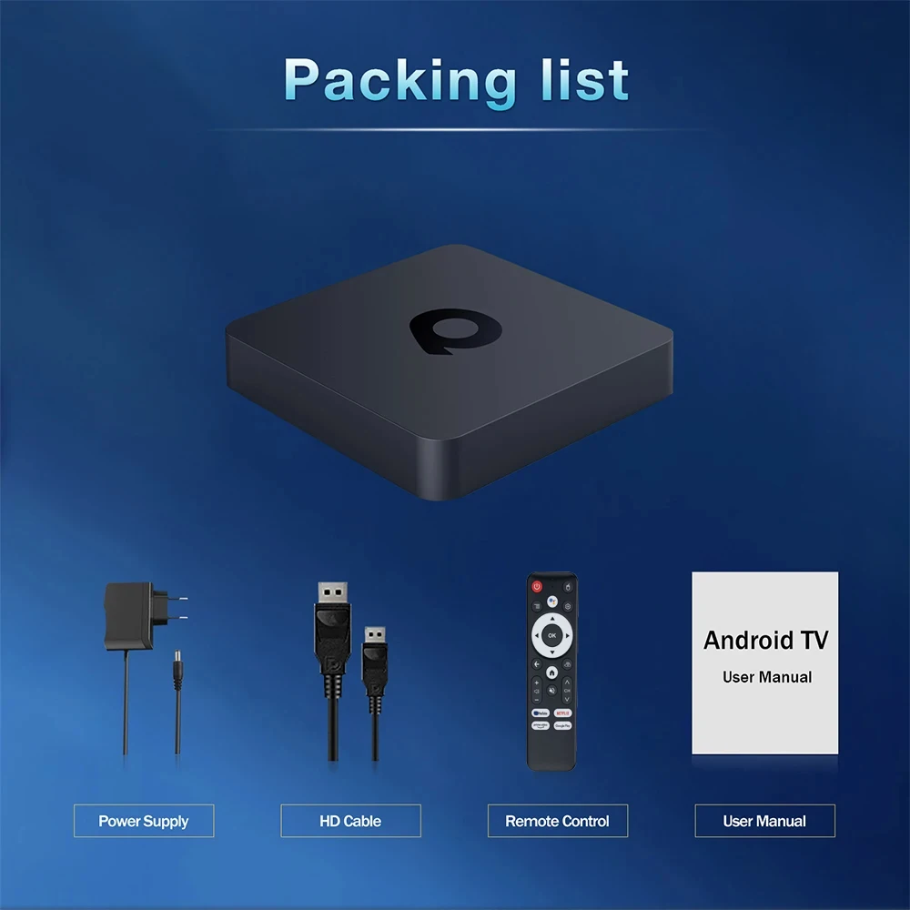 Smart Android16 TV Box Q1 8GB+256GB Allwinner H313 Google Assistant 8K Video Bluetooth6.0 Media Player Very Fast Set Top Box - Image 6
