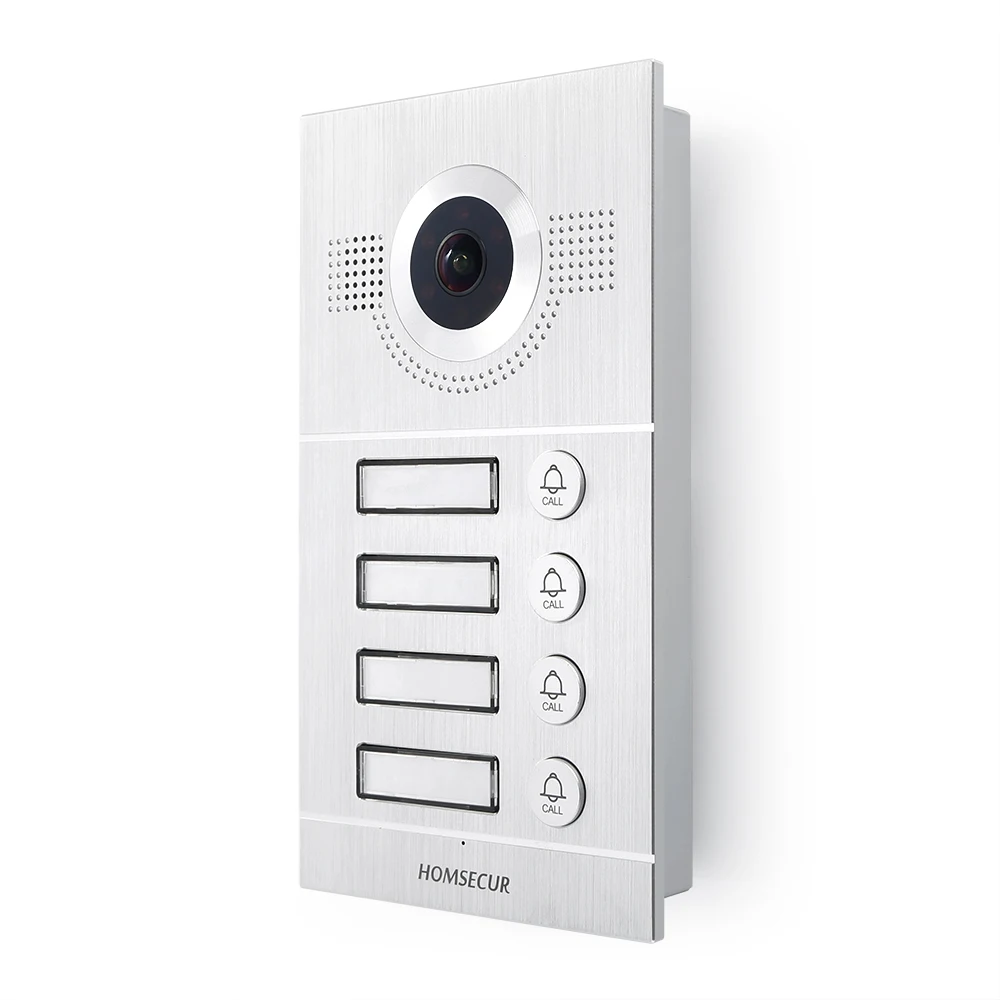 Waterproof 170° B12DF-S Outdoor Unit For HDK 4-Apartment Video Door Phone Set - Imagen 3