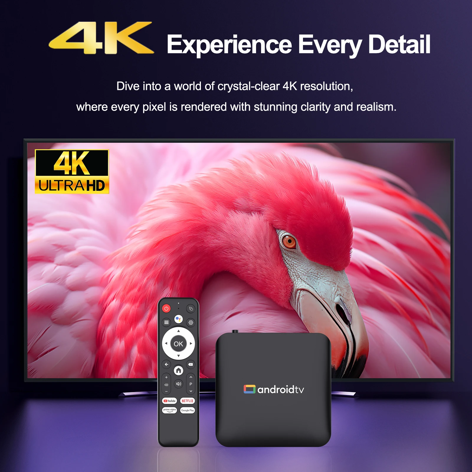 H96 MAX S905L3 Android 14 Smart TV BOX 2GB 16GB Dual WIFI 3D 4K Youtube BT Voice Control Media Player - Imagen 3