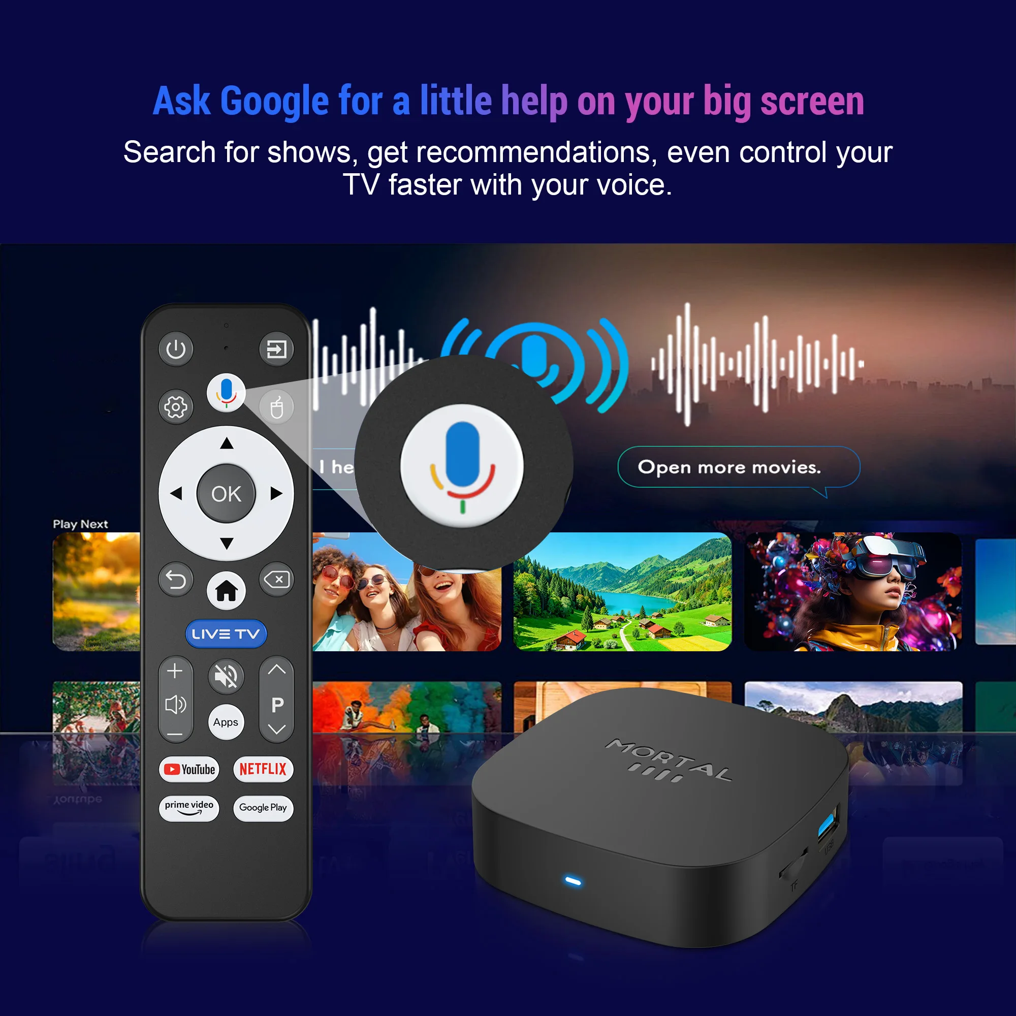 2025 New T1+ 8K HD TV Box Android 16.0 RK3518 Quad Core 8GB RAM 128GB ROM Dual Wifi 2.4G/5.8G Home Theater Media Player - Image 3